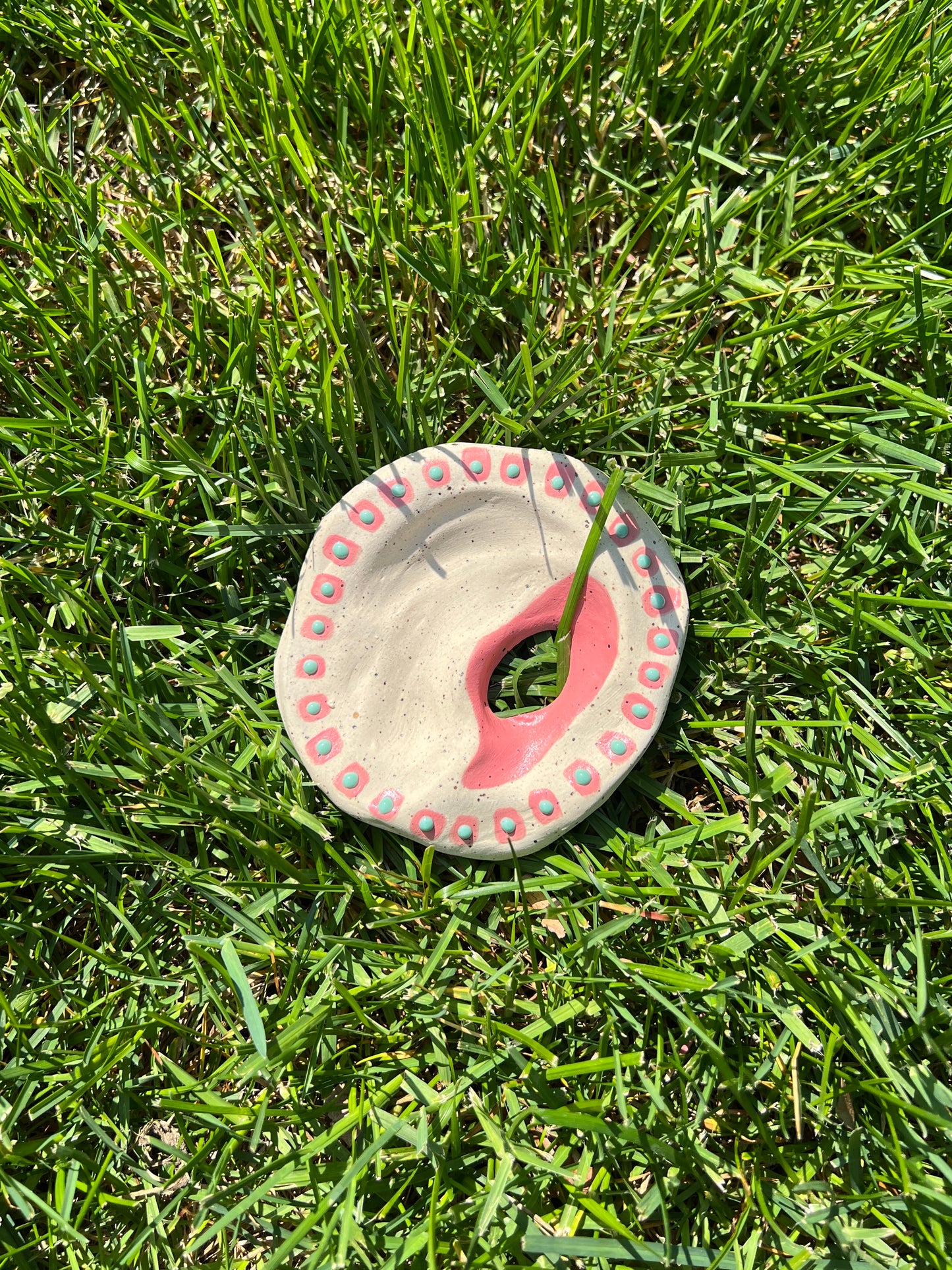 Asymmetrical Slit Gloopy Stone Dish
