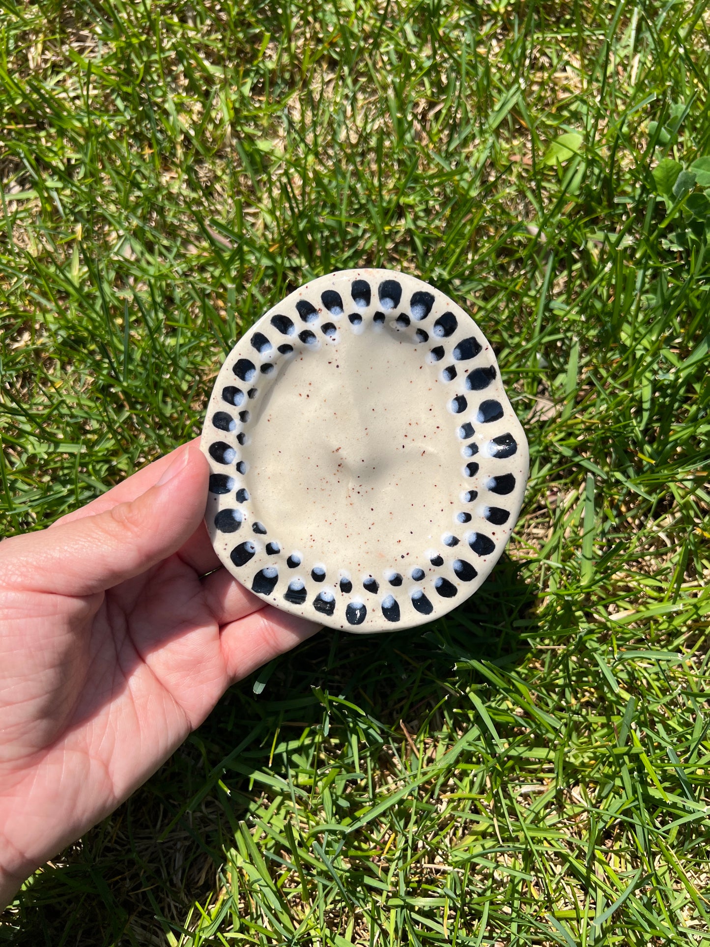 Double Spotted Blotchy Dish Large
