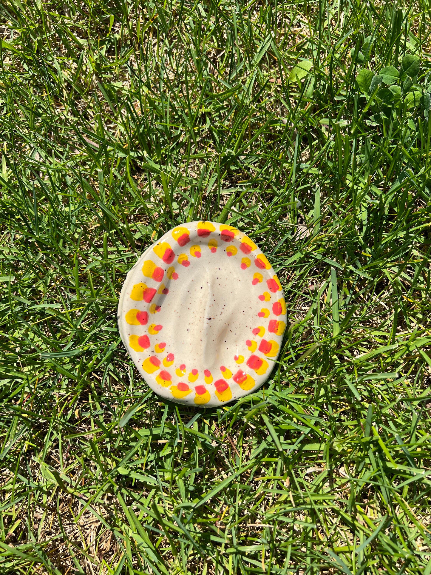 Double Spotted Blotchy Dish Large