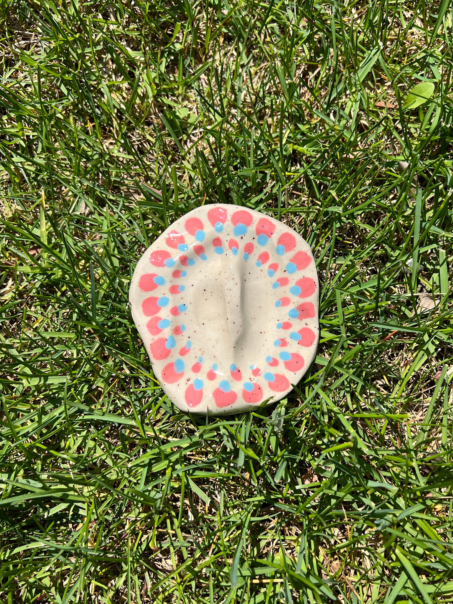 Double Spotted Blotchy Dish Large