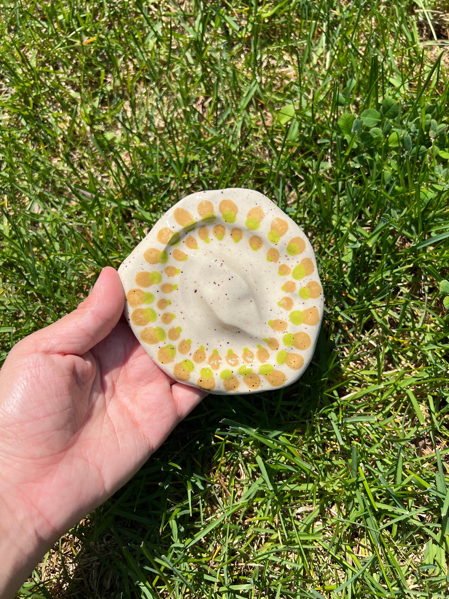 Double Spotted Blotchy Dish Large