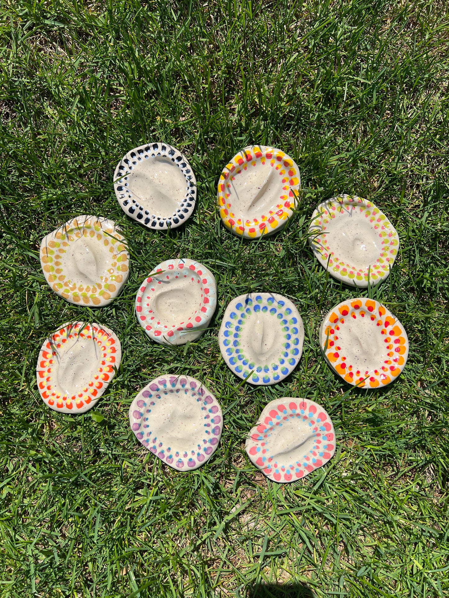 Double Spotted Blotchy Dish Large