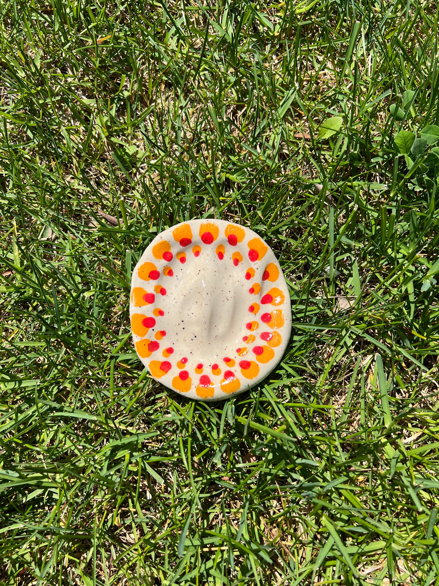 Double Spotted Blotchy Dish Large