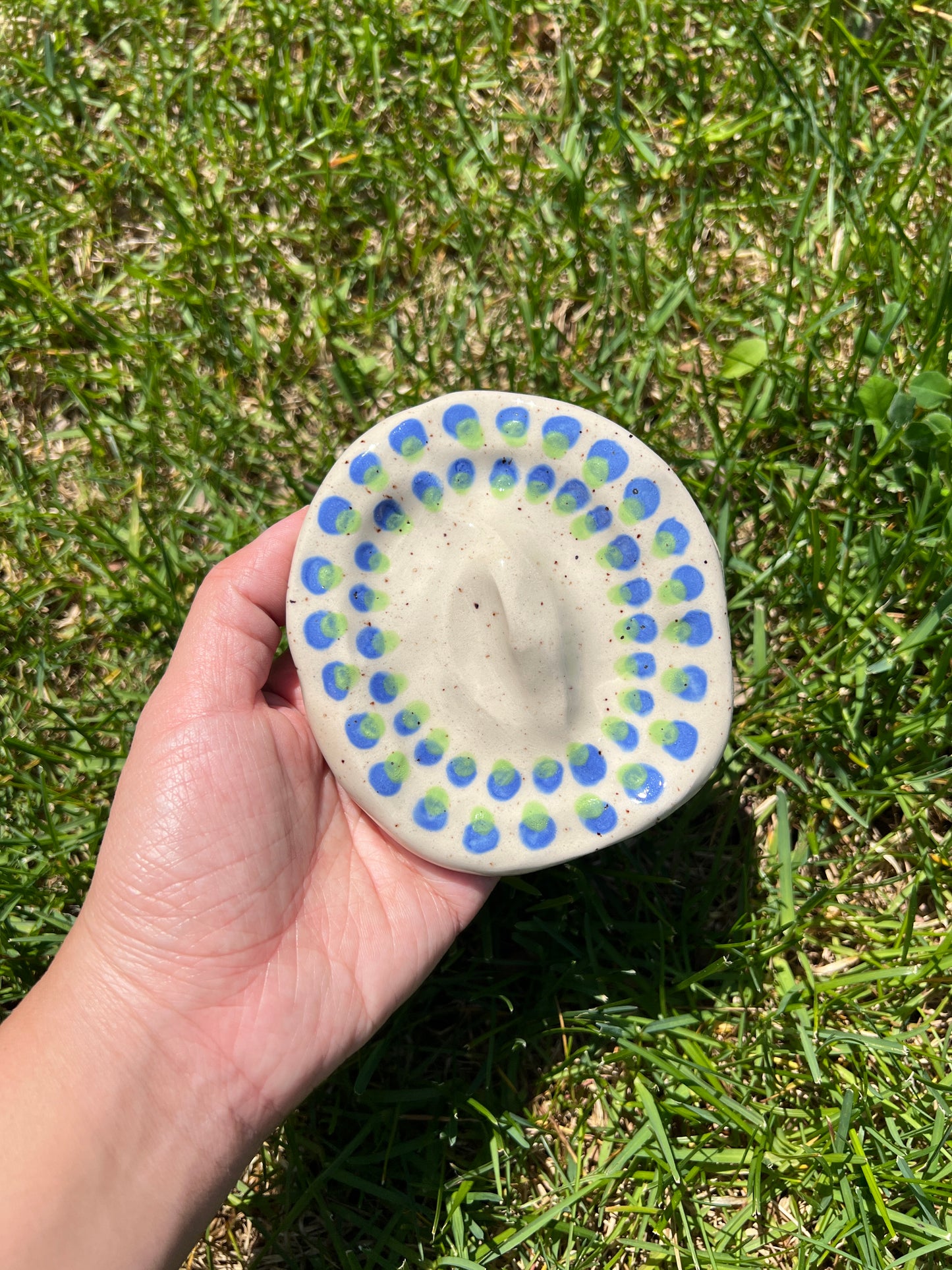 Double Spotted Blotchy Dish Large