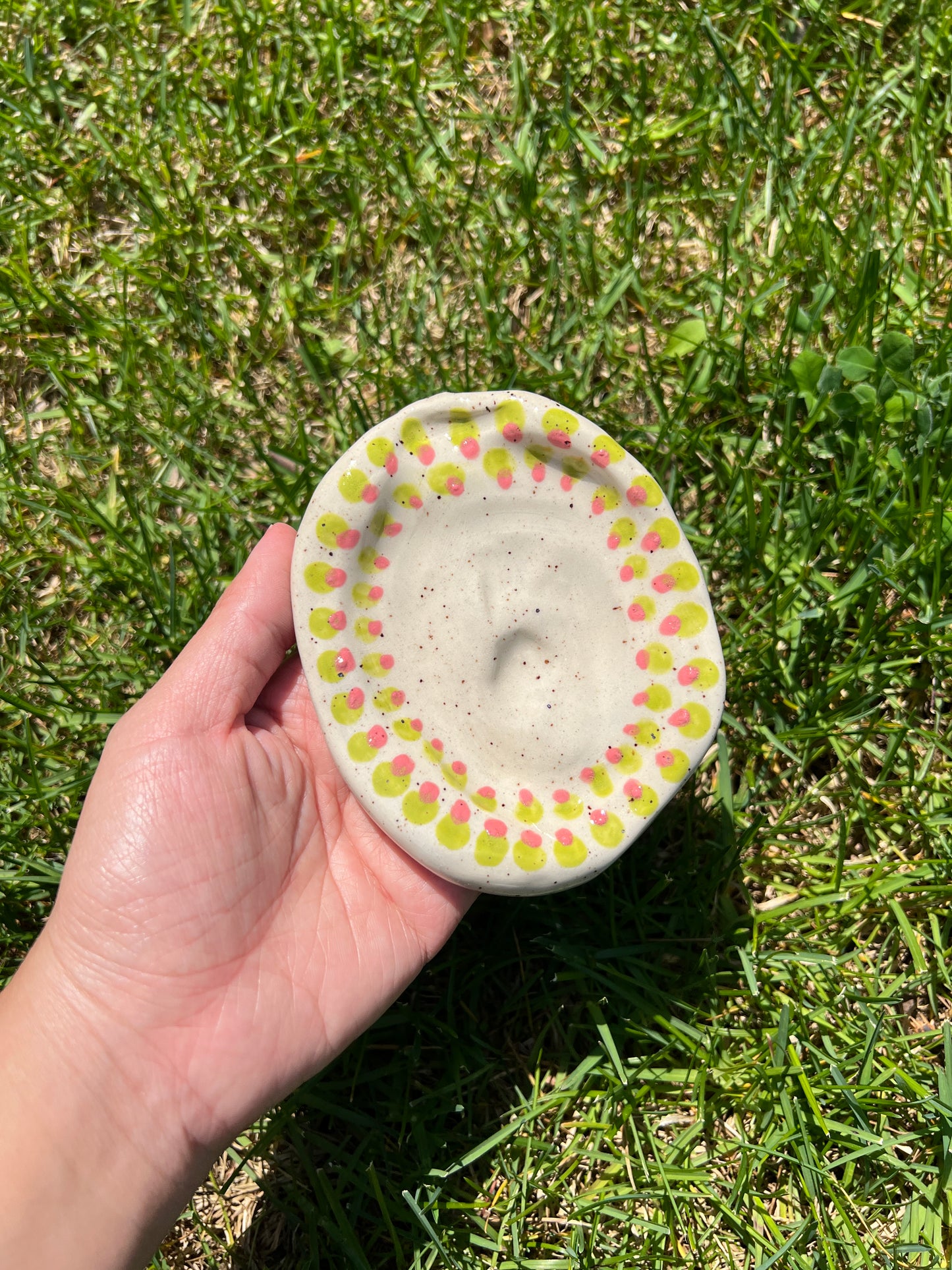 Double Spotted Blotchy Dish Large