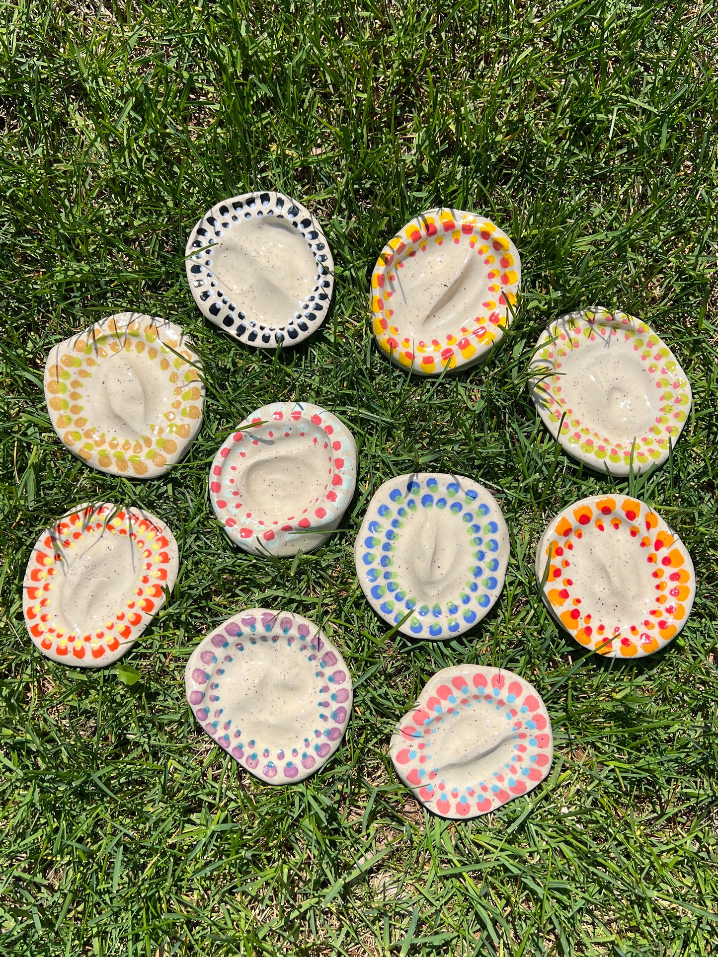 Double Spotted Blotchy Dish Large