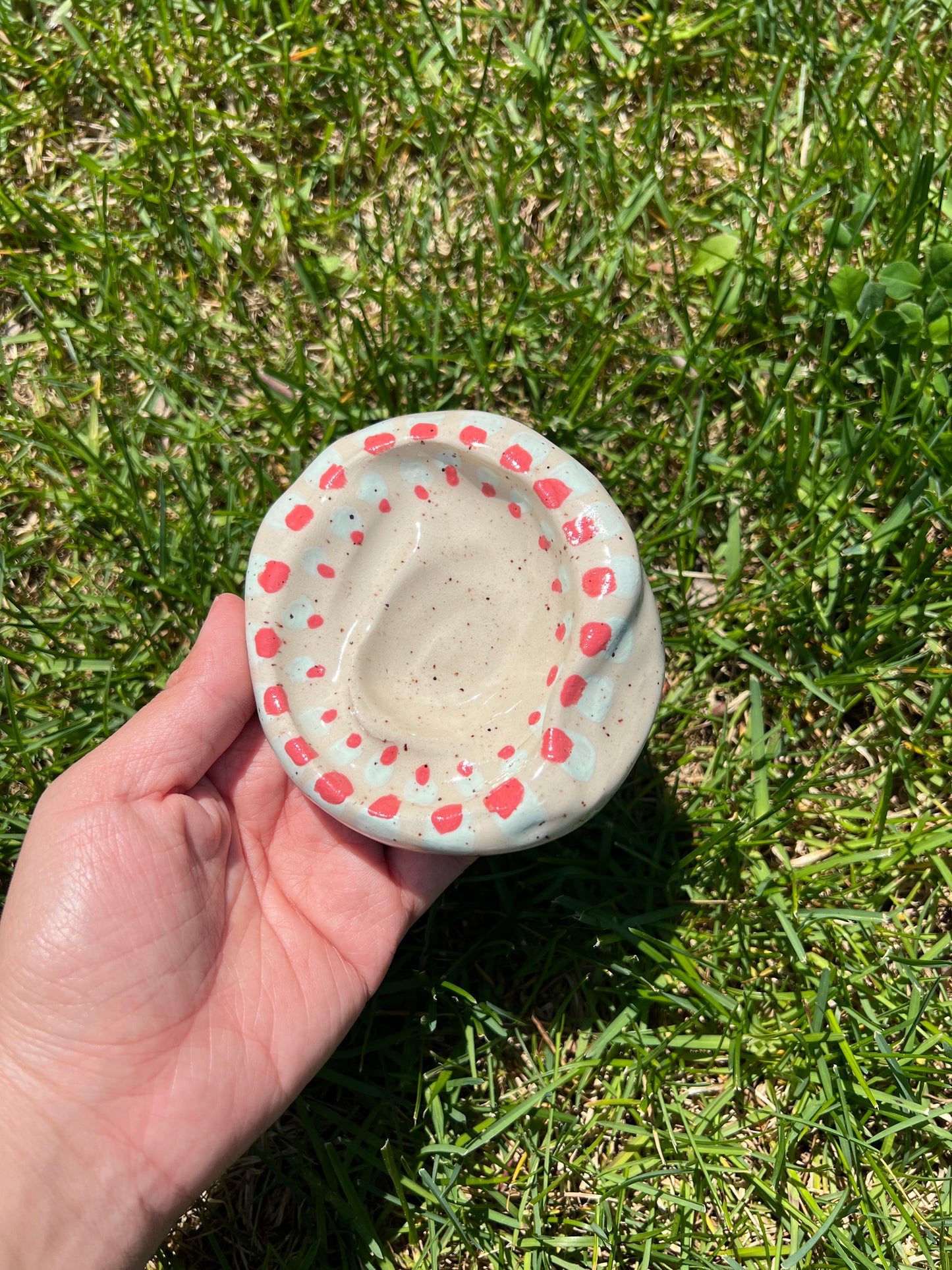 Double Spotted Blotchy Dish Large