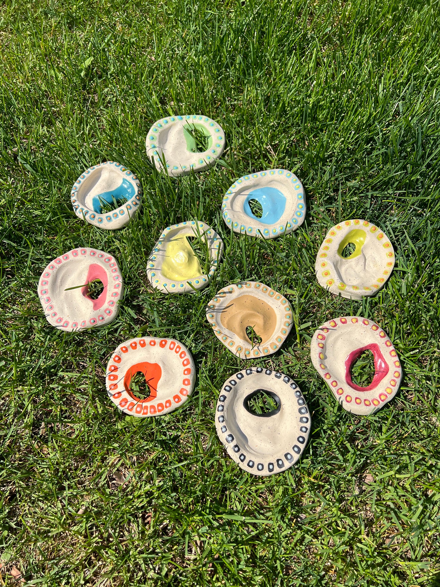 Asymmetrical Slit Gloopy Stone Dish