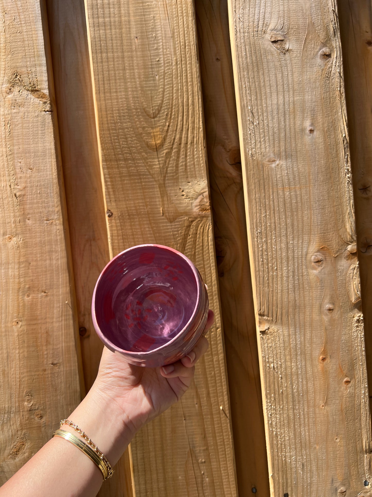 Purple & English Rose Matcha Cup