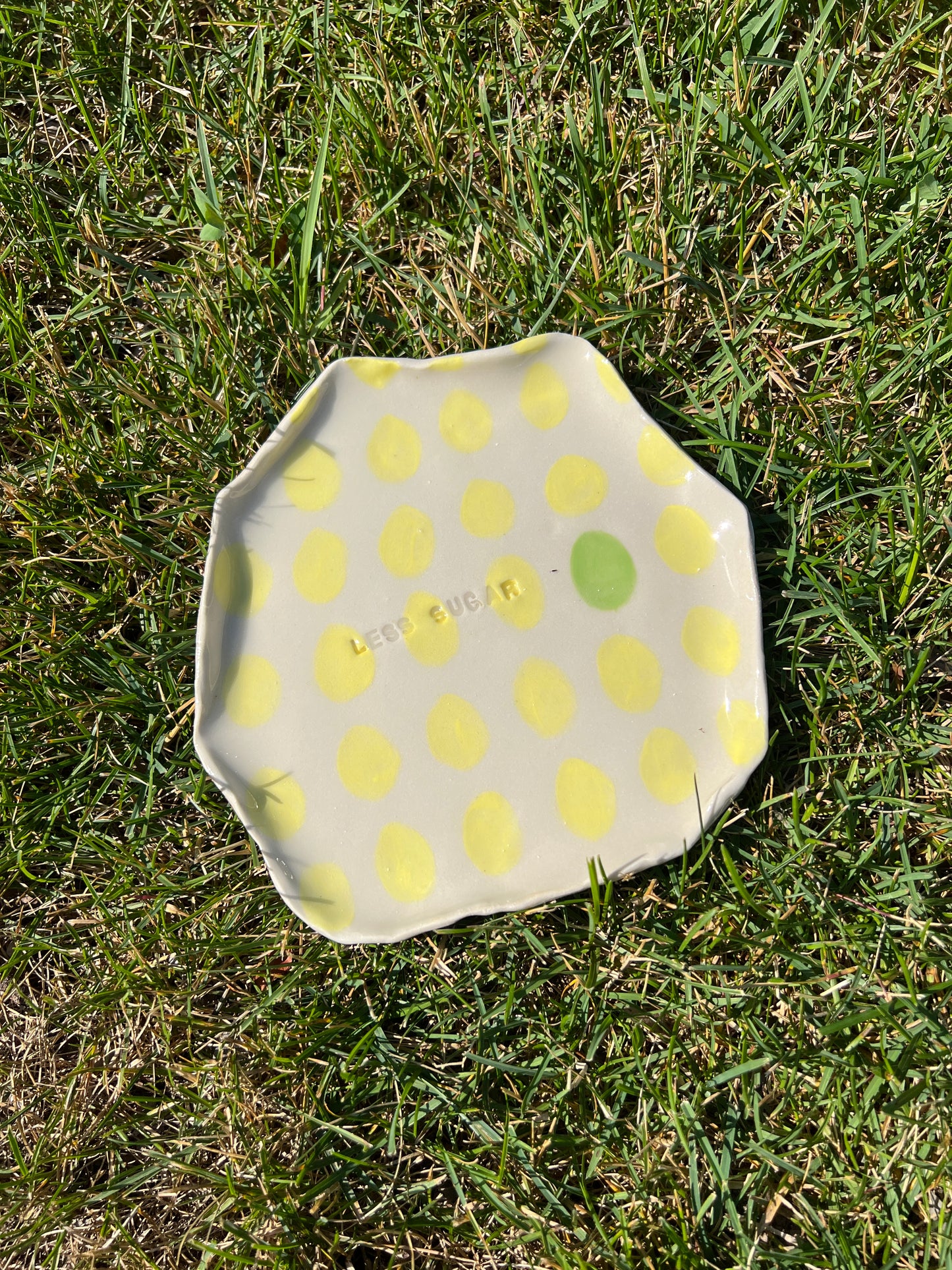 Less Sugar Dish Plate