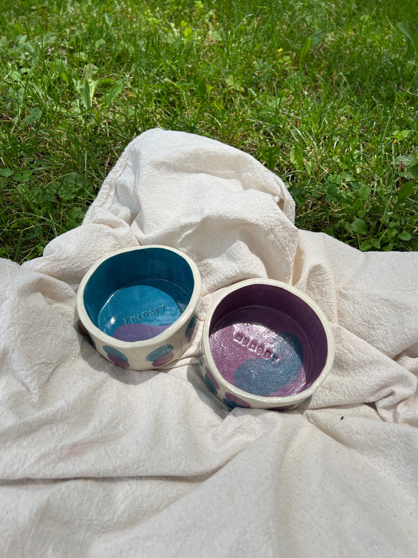 Black Currant Pet Bowl Set