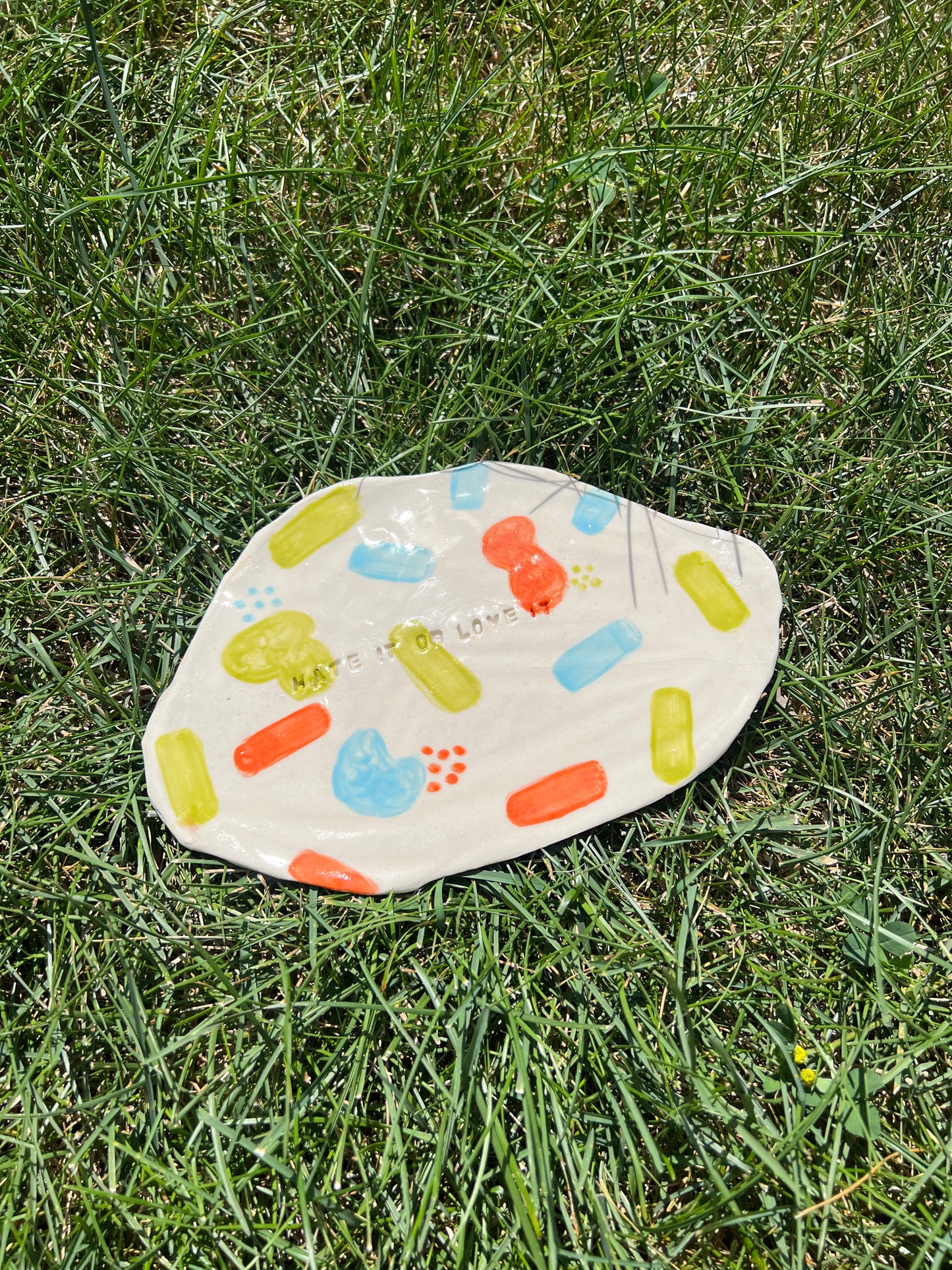 Hate It Or Love It Plate