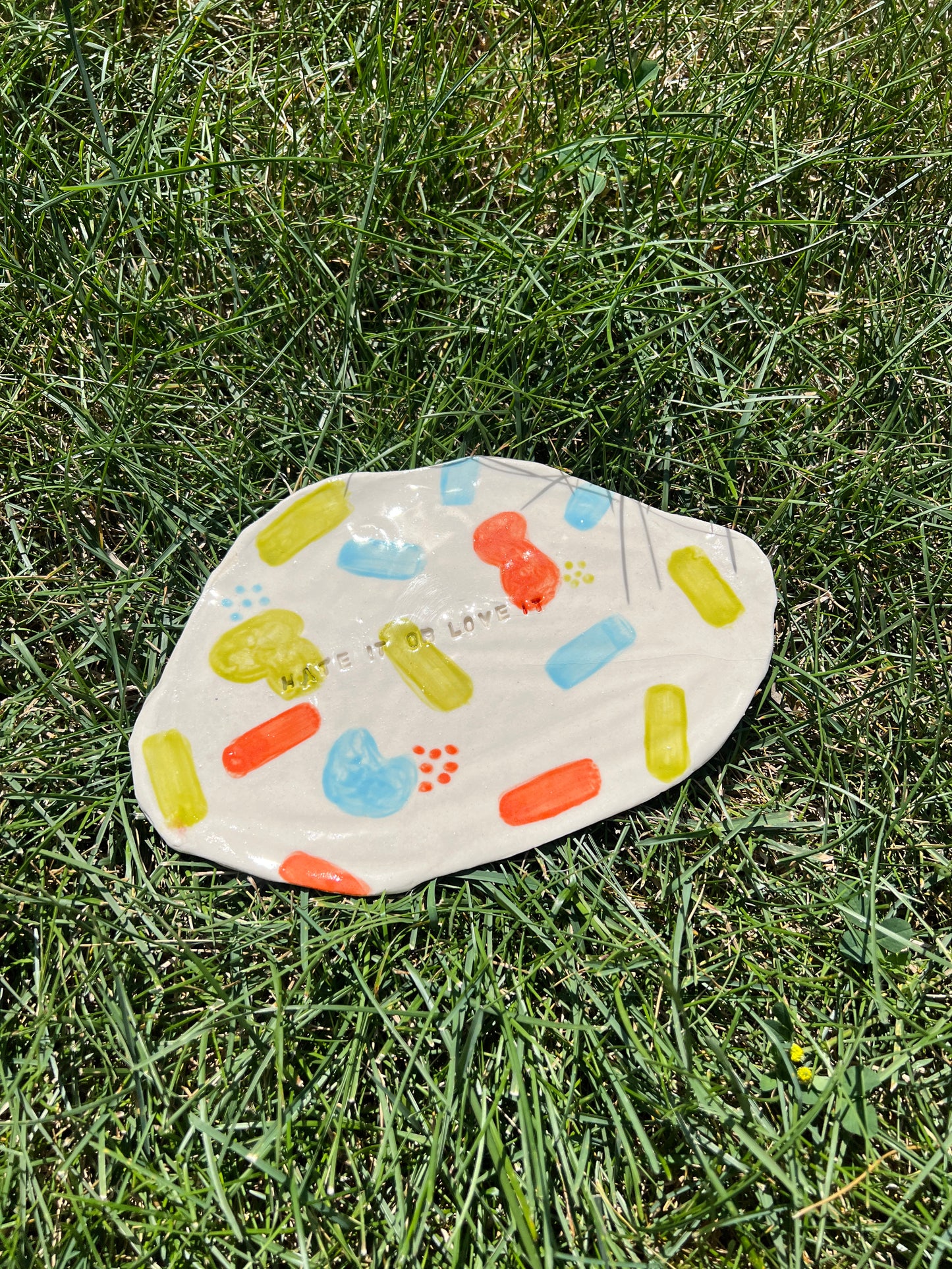 Hate It Or Love It Plate