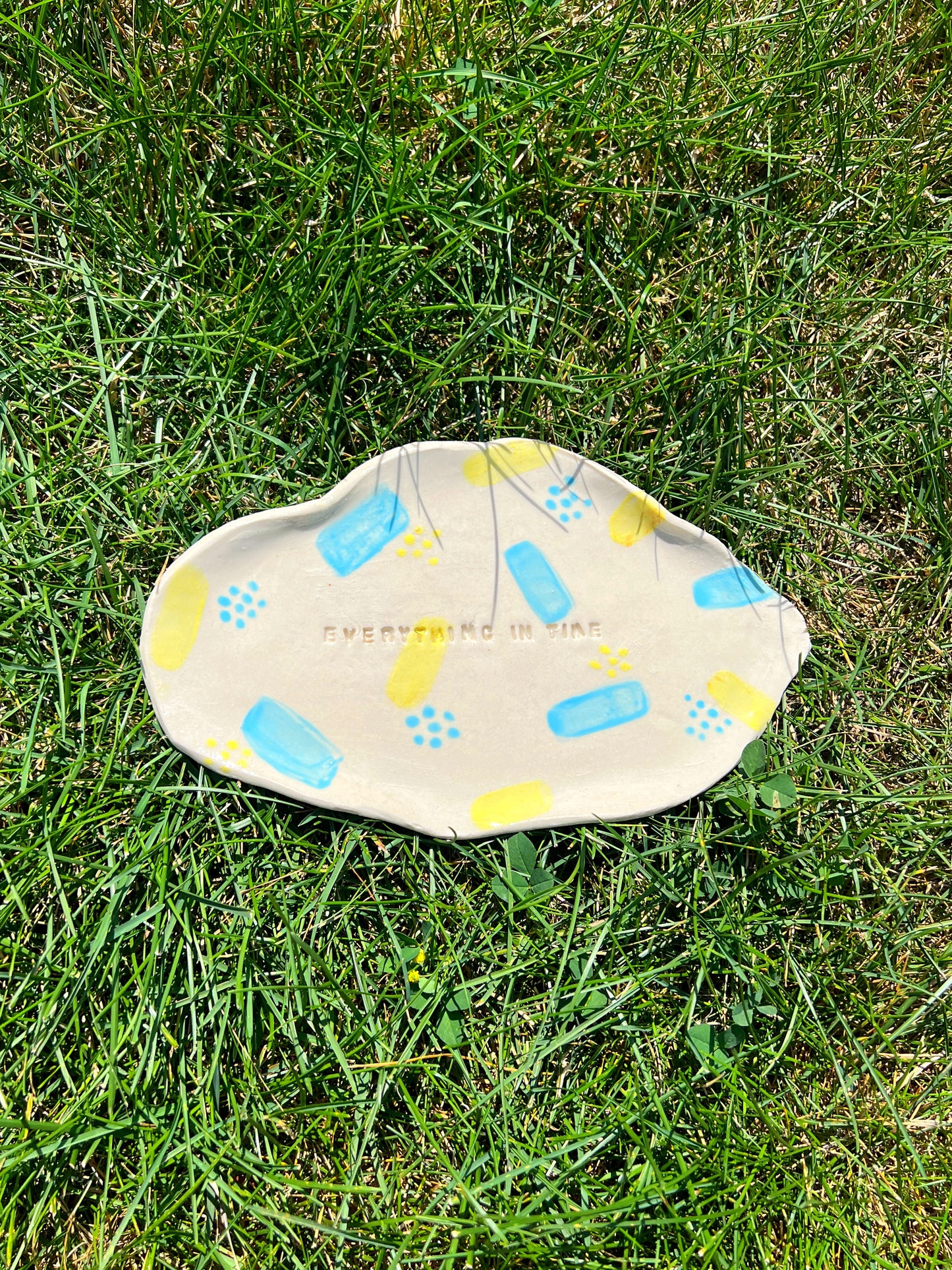Light Blue Everything In Time Plate