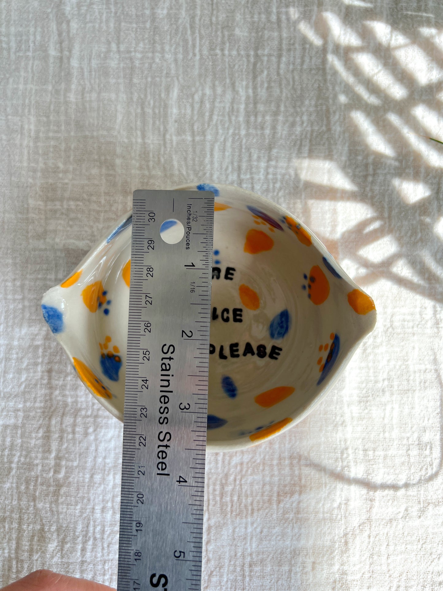 'More Rice Please' Bowl With Chopstick Rest