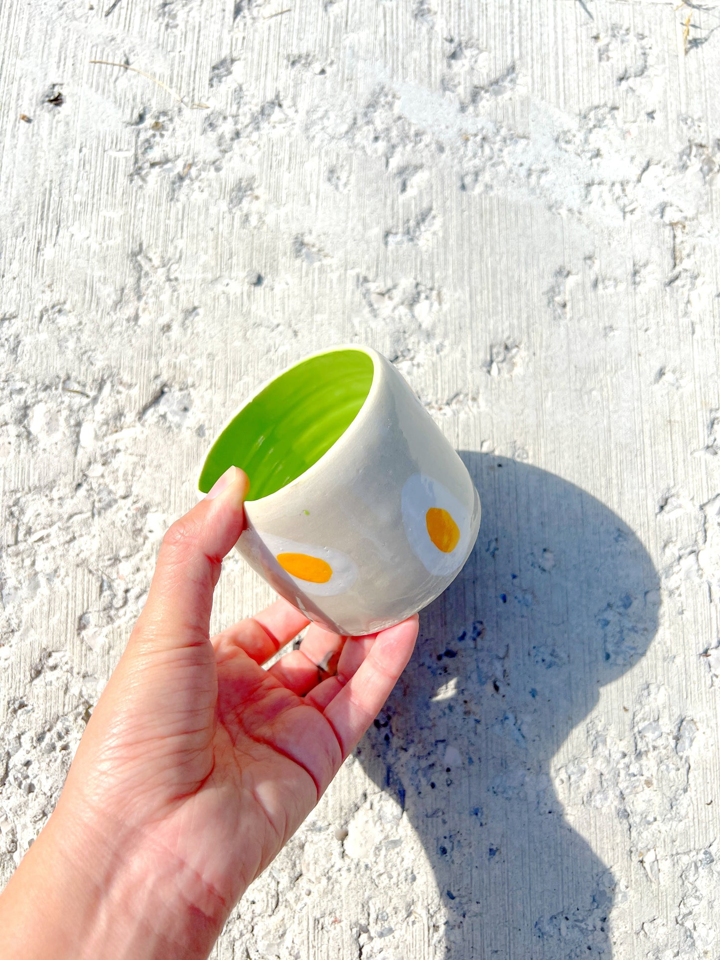 Green Eggie Cup With Lip