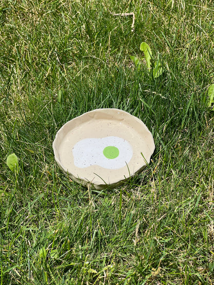 Limeade Sunny-Side Up Egg Plate