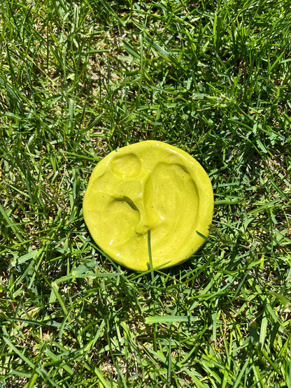 Circular Carved Stone Dish