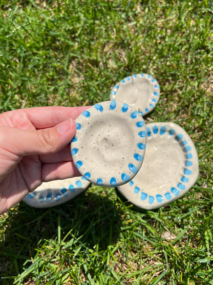 Grooved Blotchy Spotted Dish Matching Set