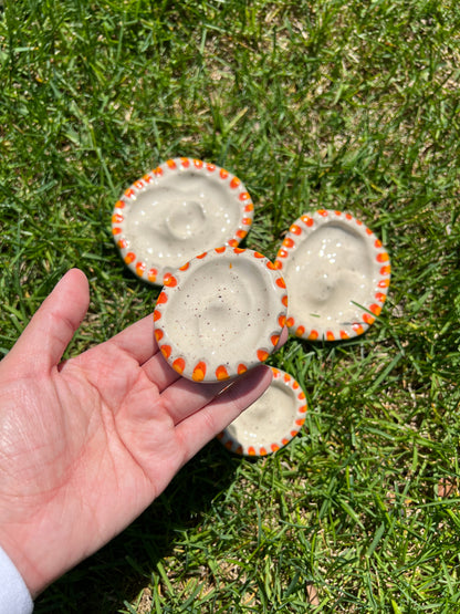 Grooved Blotchy Spotted Dish Matching Set