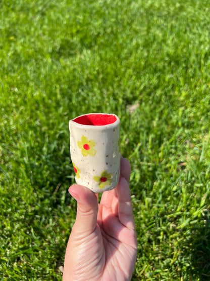 Flowery Shot Glasses