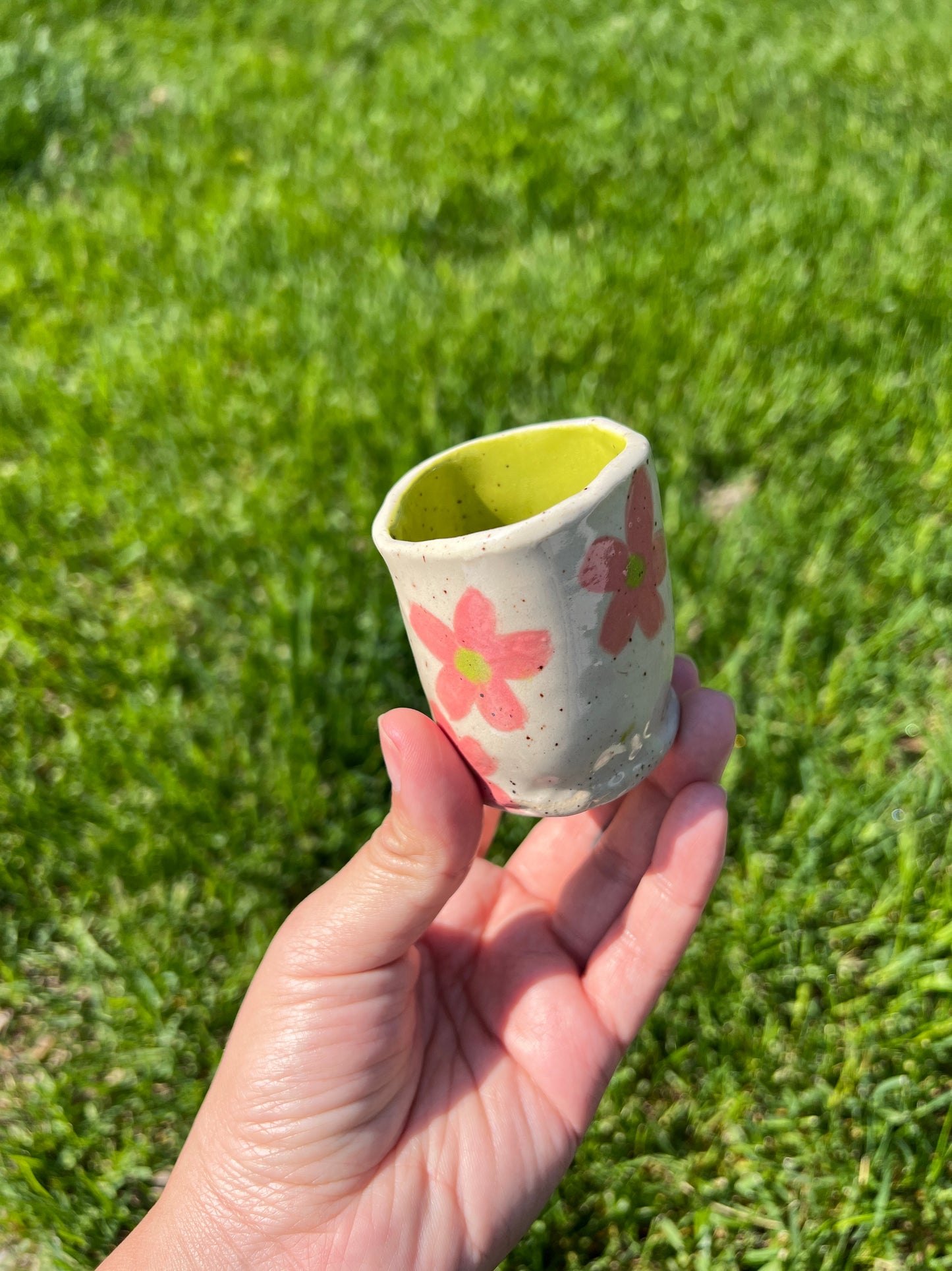 Flowery Shot Glasses