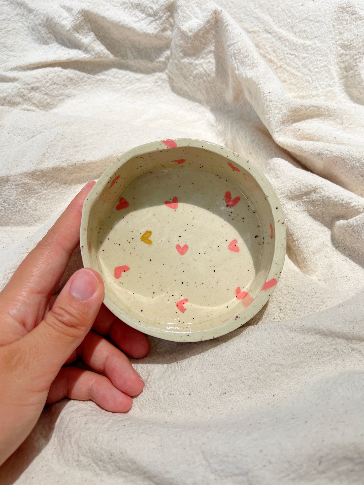 Pink Hearts Pet Bowl