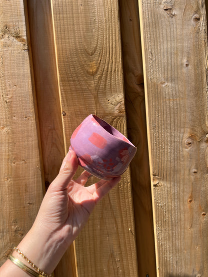 Purple & English Rose Matcha Cup