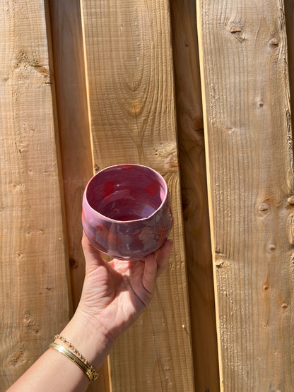 Purple & English Rose Matcha Cup