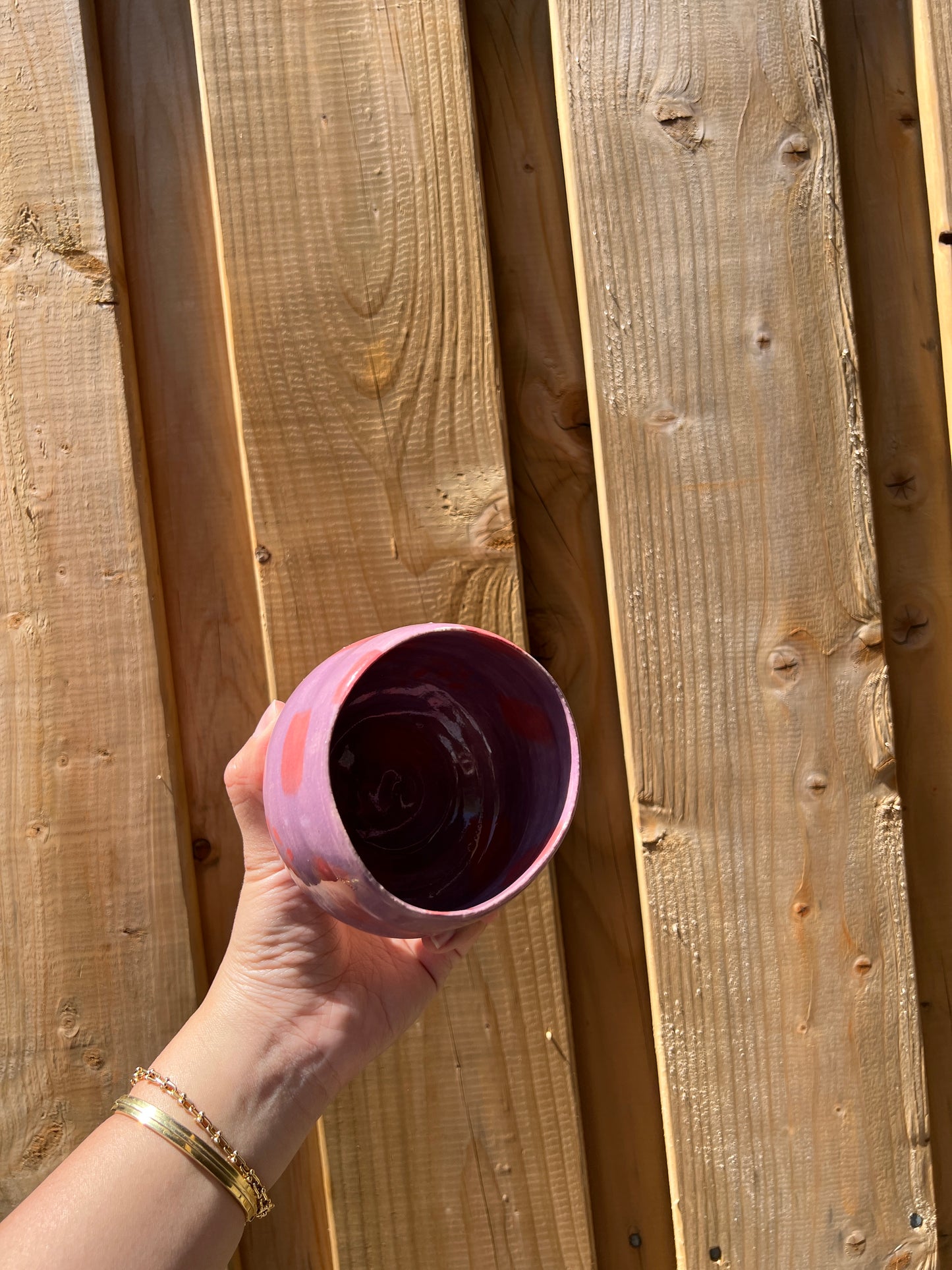 Purple & English Rose Matcha Cup