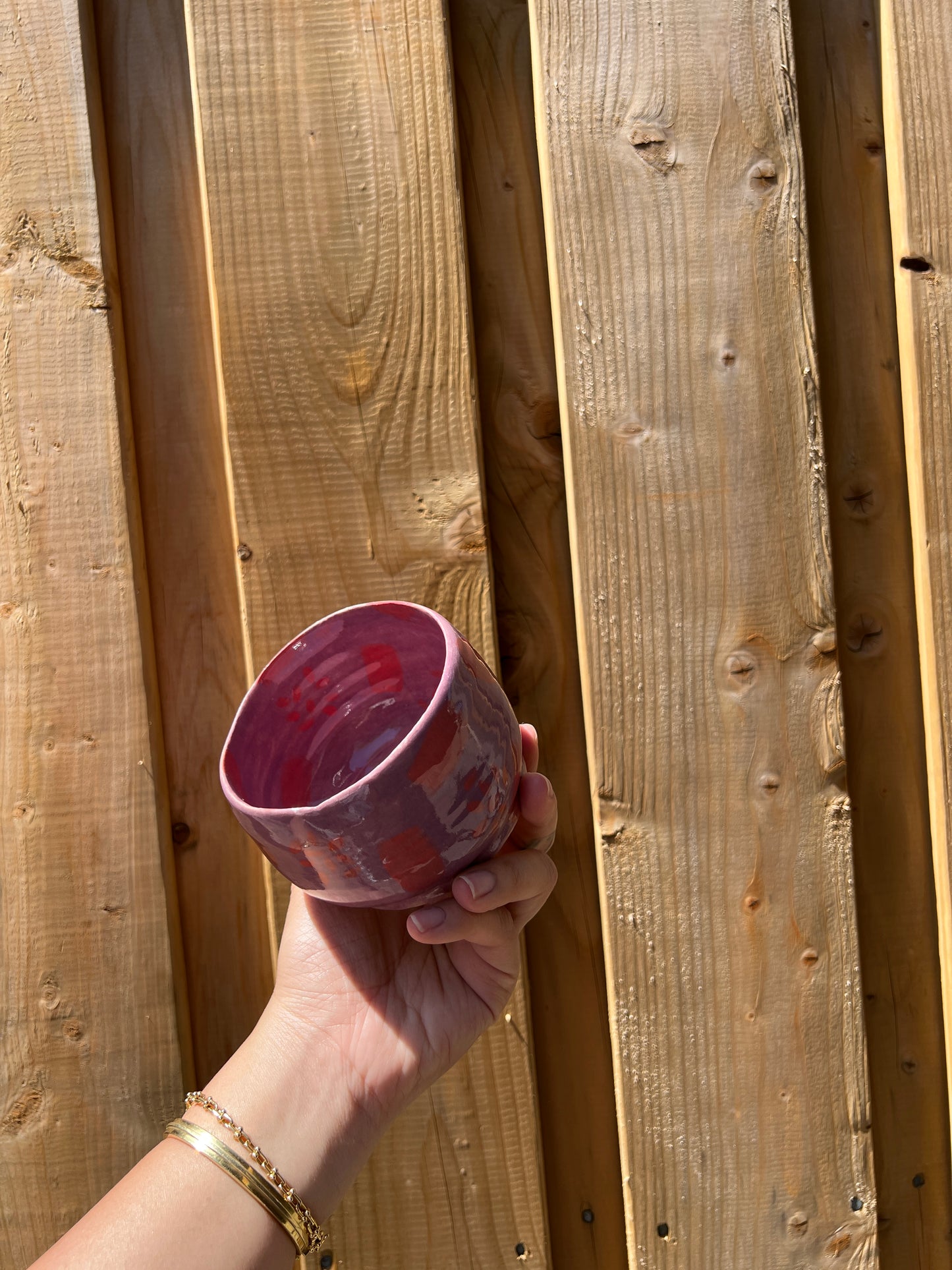 Purple & English Rose Matcha Cup