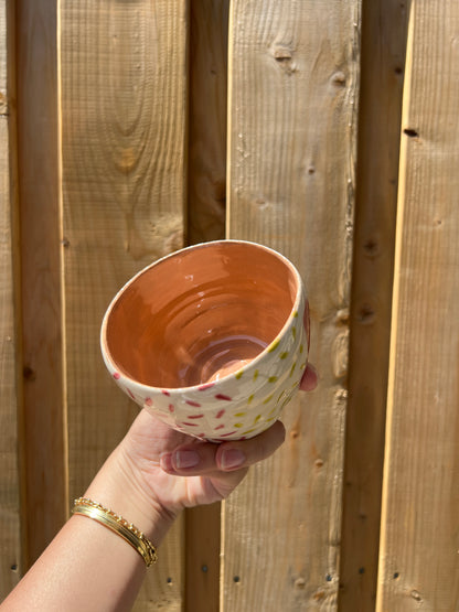 Tan Multicolour Blobby Cup