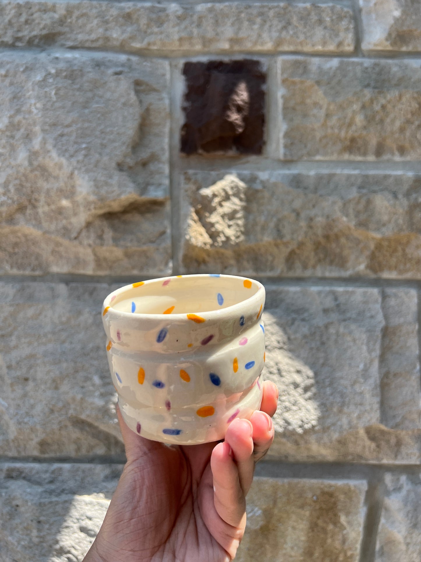 Blue Orange Purple Sprinkle Cup