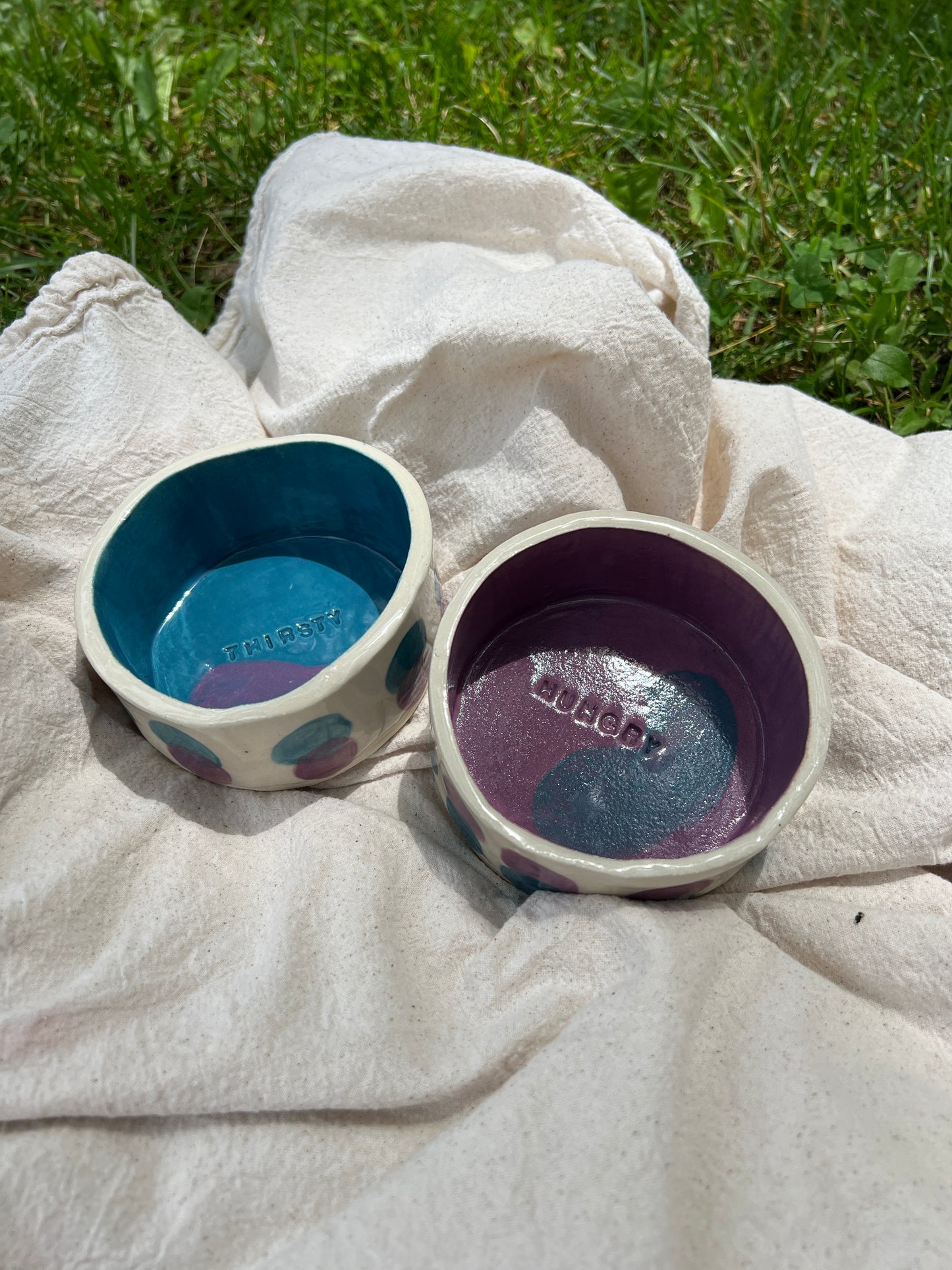 Black Currant Pet Bowl Set