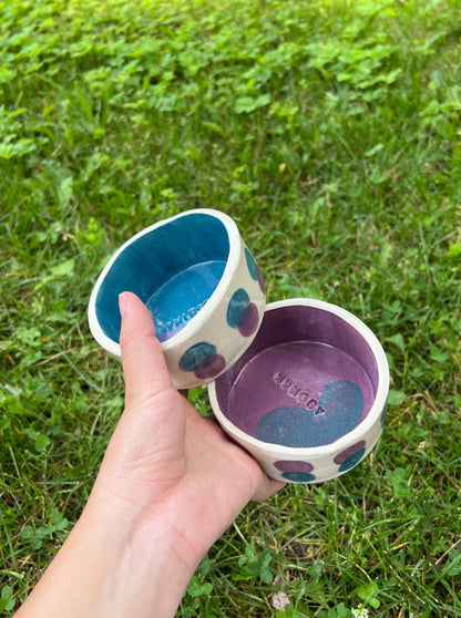 Black Currant Pet Bowl Set