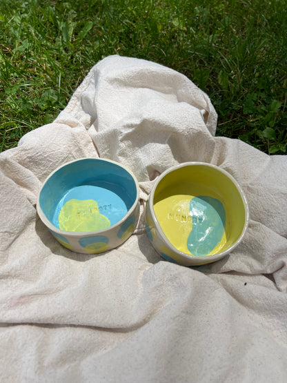 Lemon Pancake Pet Bowl Set