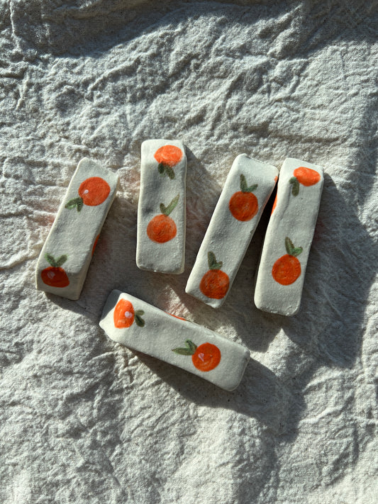 Orange Fruity Ceramic Eraser