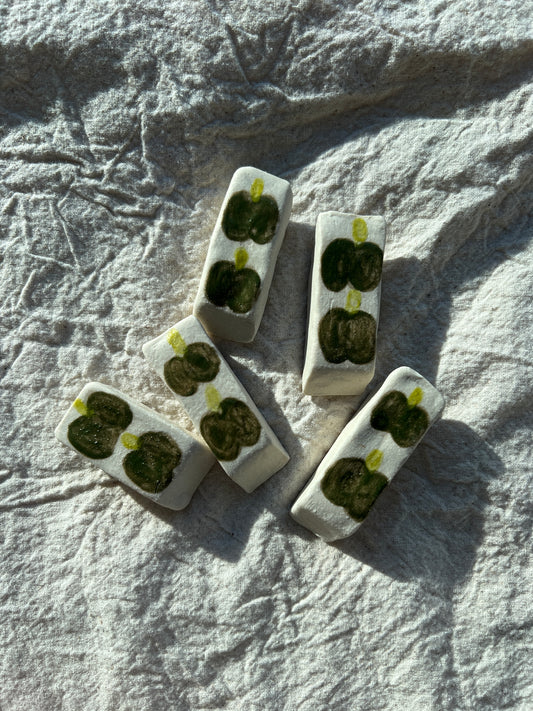 Green Bell Pepper Veggie Ceramic Eraser