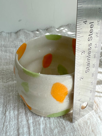 Orange & Green Tea Coffee Cup