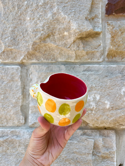 Green & Orange Hump Cup Mug