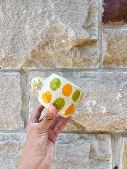 Green & Orange Hump Cup Mug