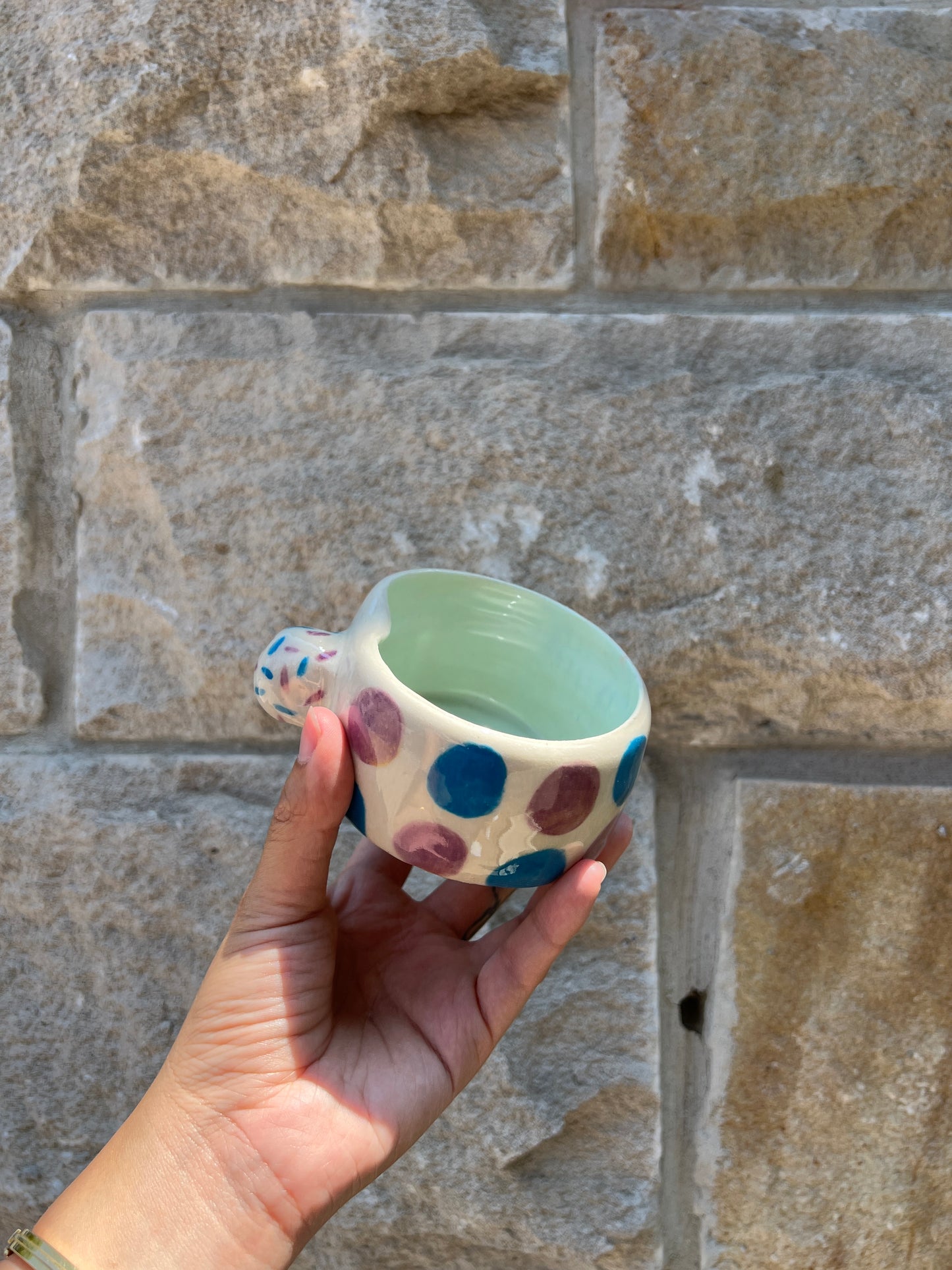 Blue & Purple Hump Cup Mug