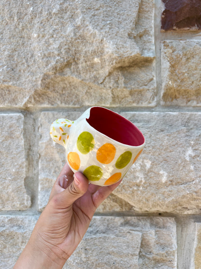 Green & Orange Hump Cup Mug