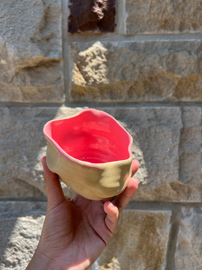 Pink Wheat Wavy Cup Bowl