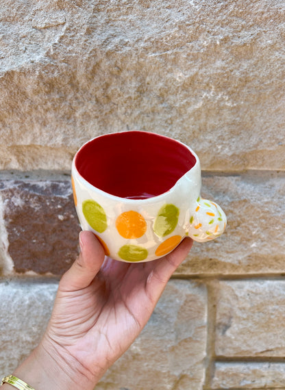 Green & Orange Hump Cup Mug