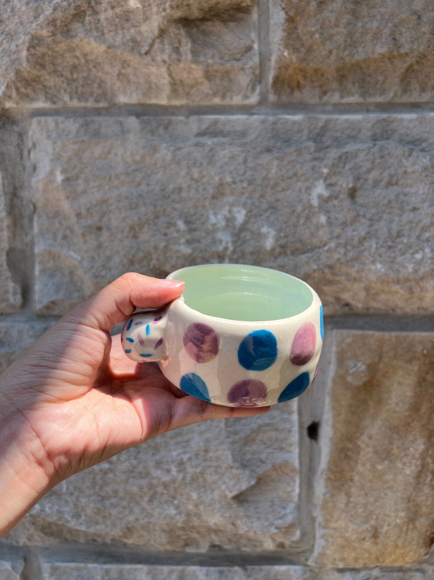 Blue & Purple Hump Cup Mug