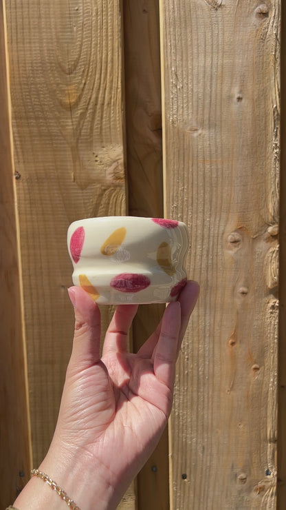 English Rose & Mustard Tea Coffee Cup *slight defect*