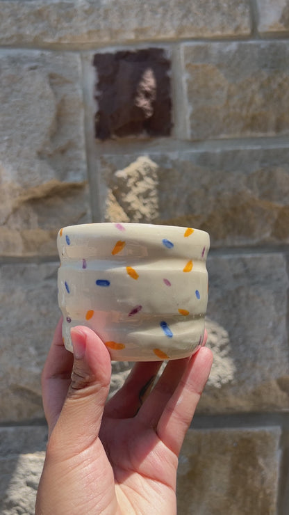 Blue Orange Purple Sprinkle Cup