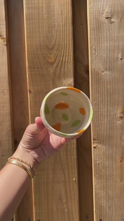 Orange & Green Tea Coffee Cup