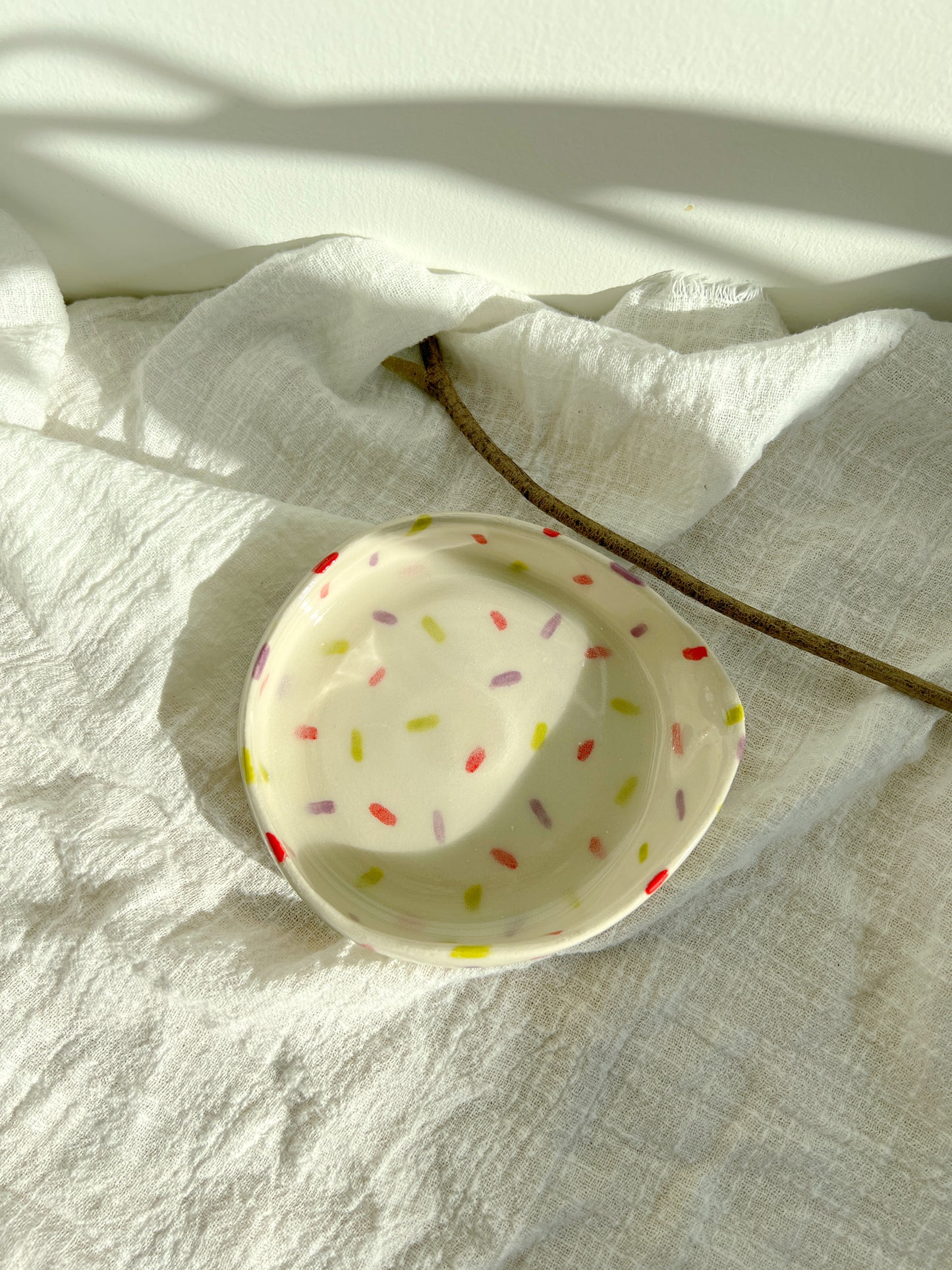 Lime Red Purple Sprinkle Bowl